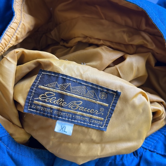 Eddie Bauer Light Jacket Navy Blue Camping Hiking Trekking Outdoors Vintage - Picture 3 of 8
